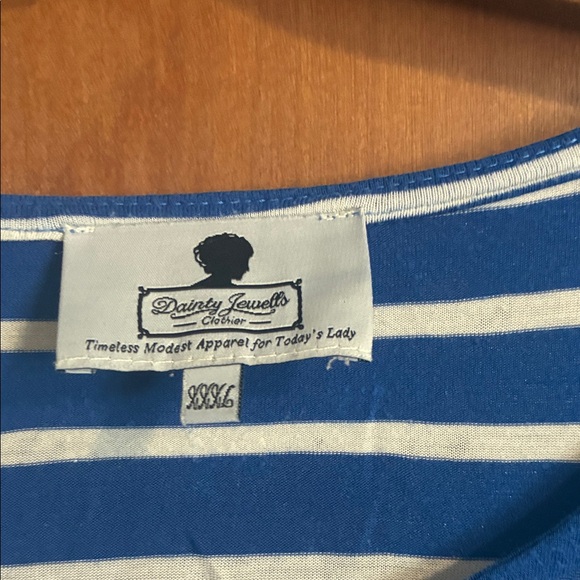 Dainty Jewells Classic Blue and White Dress - Picture 2 of 3